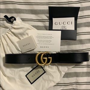 Gucci belt with gold